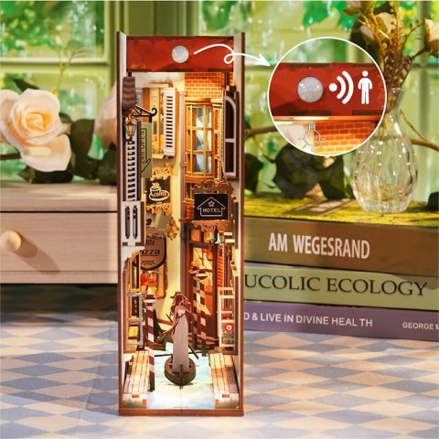 Tonecheer Składany Drewniany Model 3D LED - Book Nook Podróż po Wenecji Tonecheer Składany Drewniany Model 3D LED - Book Nook Podróż po Wenecji