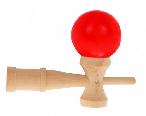 Zręcznościowa gra Kendama Drewniana zabawka Czerwona kulka