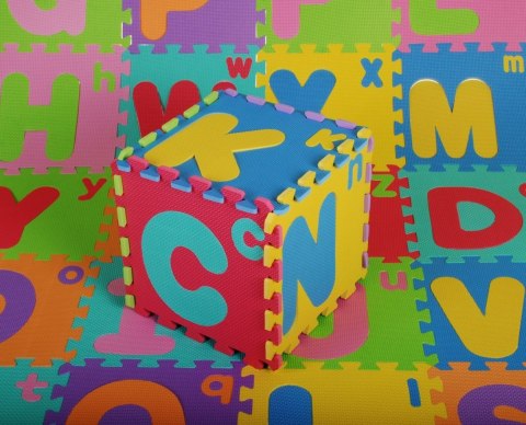 Puzzle piankowe Litery Pianka EVA Wielkie Małe litery Alfabet Mata Puzzle piankowe Litery Pianka EVA Wielkie Małe litery Alfabet Mata