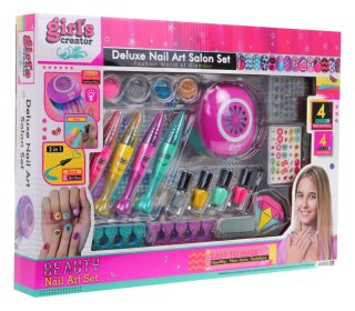 Zestaw do manicure dla dziewczynki 6+ Salon piękności 20 el. Lakiery