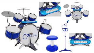 Zestaw muzyczny Perkusja + Keyboard + Mikrofon dla dzieci 3+