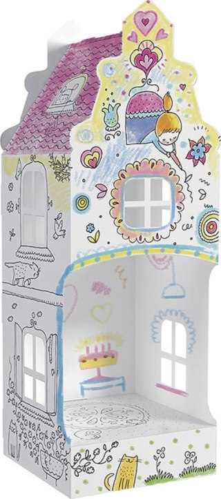 Kolorowanka składana MINI 32 cm, Domek "Ul. Kocia 12", Monumi