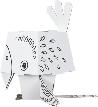 Kolorowanka CubeHead 3D, "Papuga", Normal, Monumi