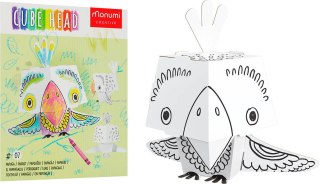 Kolorowanka CubeHead 3D, "Papuga", Normal, Monumi