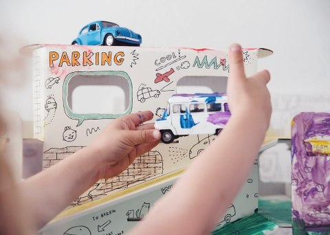 Kolorowanka-składanka XXL "Parking XXL" Monumi Kolorowanka-składanka XXL "Parking XXL" Monumi