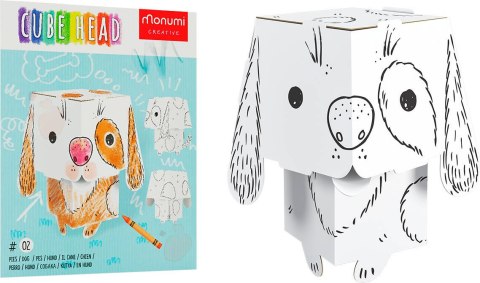 Kolorowanka CubeHead 3D, "Pies", Normal, Monumi