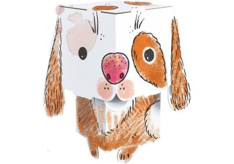 Kolorowanka CubeHead 3D, "Pies", Normal, Monumi