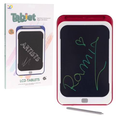 Podręczny Tablet 10' do Rysowania Czerwony Rysik Kolorowe rysunki Podręczny Tablet 10' do Rysowania Czerwony Rysik Kolorowe rysunki