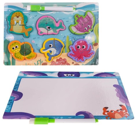 Drewniana Tablica + Puzzle Ocean Drewniana Tablica + Puzzle Ocean