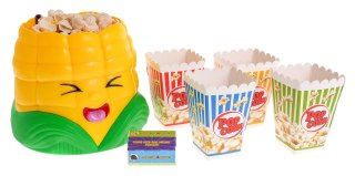 Gra zręcznościowa Popcorn Łapanie kukurydzy 70 sztuk Popcornu 4 Kubełki