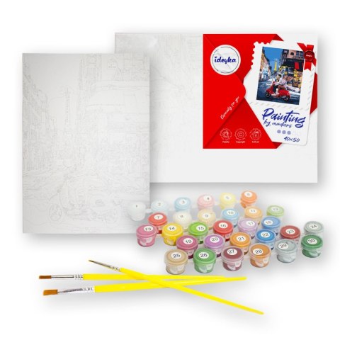 Malowanie po numerach Pasiasta Rodzina 40x50 Płótno + Farby + Pędzle Malowanie po numerach Pasiasta Rodzina 40x50 Płótno + Farby + Pędzle