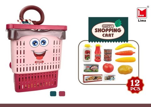 Wózek Sklepowy + Akcesoria Czerwony Wózek Sklepowy + Akcesoria Czerwony