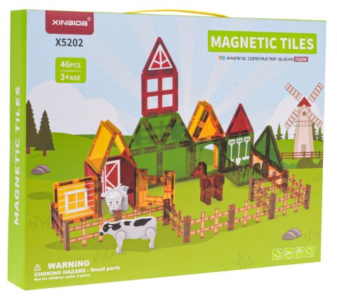 Klocki Magnetyczne Farma 46el. Klocki Magnetyczne Farma 46el.