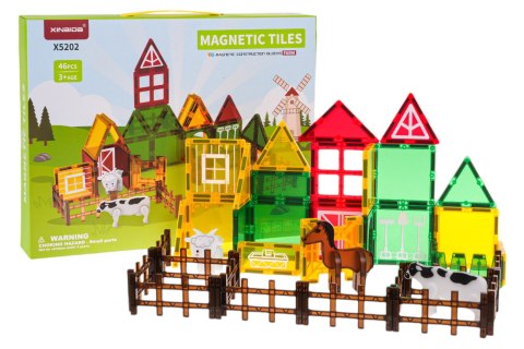 Klocki Magnetyczne Farma 46el. Klocki Magnetyczne Farma 46el.
