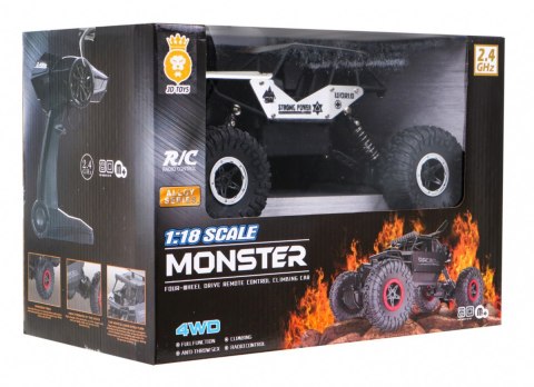 Crawler Monster Zdalnie sterowany Srebrny model 1:18 Ekstremalna jazda
