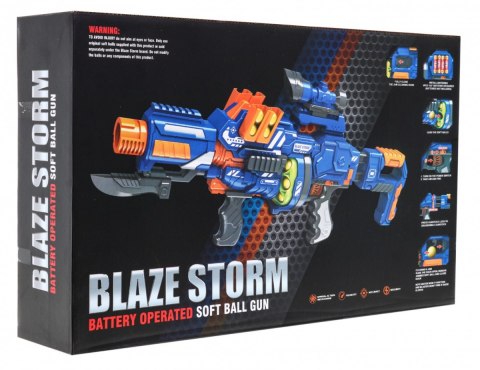 Karabin dla nastolatków 14+ Blaze Storm 12 kulek z pianki Celownik + Bagnet Karabin dla nastolatków 14+ Blaze Storm 12 kulek z pianki Celownik + Bagnet