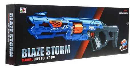 Manualny Karabin Blaze Storm Mechanizm 20 długich Pocisków z pianki Manualny Karabin Blaze Storm Mechanizm 20 długich Pocisków z pianki