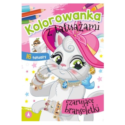 KOLOROWANKA Z TATUAŻAMI. CZARUJĄCE BRANSOLETKI KOLOROWANKA Z TATUAŻAMI. CZARUJĄCE BRANSOLETKI