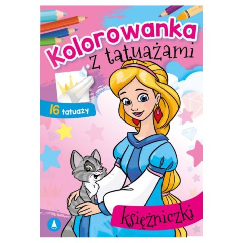 KOLOROWANKA Z TATUAŻAMI. KSIĘŻNICZKI KOLOROWANKA Z TATUAŻAMI. KSIĘŻNICZKI