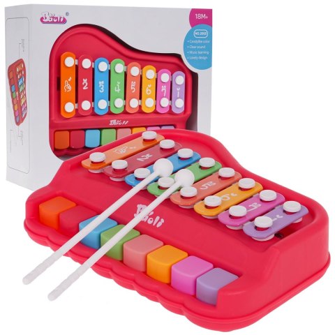 Pianinko Cymbałki Czerwone Pianinko Cymbałki Czerwone