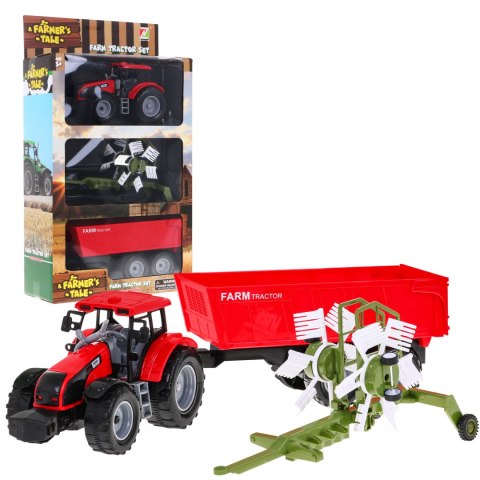 Traktor do przewracania siana z wywrotką dla dzieci 3+ Ruchome elementy