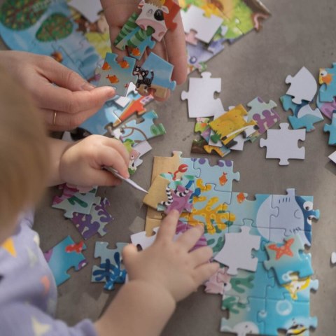 PUZZLE PODWODNY ŚWIAT 60 ELEMENTÓW UKŁADANKA DLA NAJMŁODSZYCH DZIECI