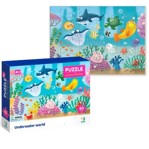 PUZZLE PODWODNY ŚWIAT 60 ELEMENTÓW UKŁADANKA DLA NAJMŁODSZYCH DZIECI