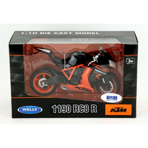 WELLY MOTOCYKL KTM 1190RC8 W SKALI 1:10 WELLY MOTOCYKL KTM 1190RC8 W SKALI 1:10