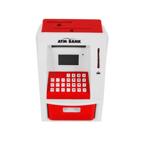 Bankomat skarbonka dla dzieci 3+ czerwony Interaktywne Karta bankomatowa Bankomat skarbonka dla dzieci 3+ czerwony Interaktywne Karta bankomatowa
