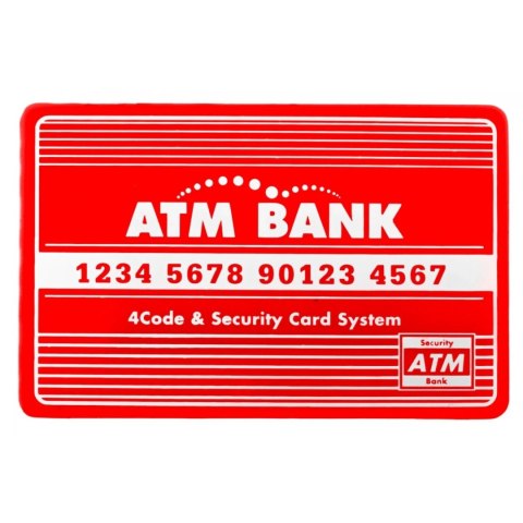 Bankomat skarbonka dla dzieci 3+ czerwony Interaktywne Karta bankomatowa Bankomat skarbonka dla dzieci 3+ czerwony Interaktywne Karta bankomatowa