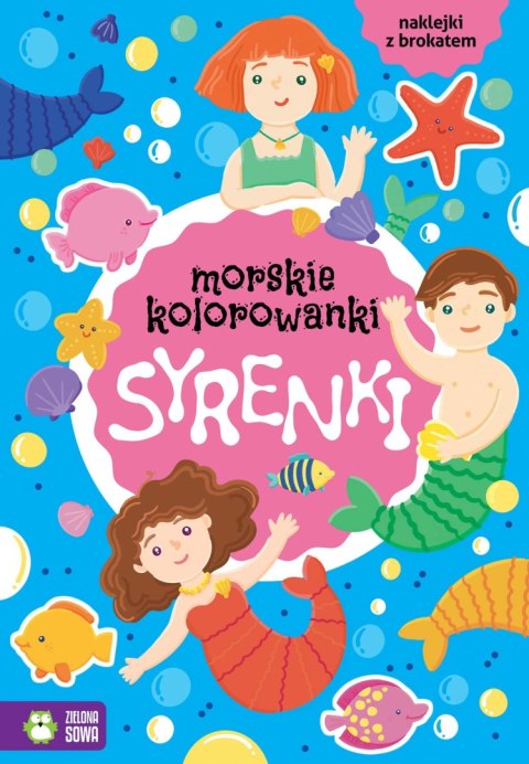Morskie kolorowanki. Syrenki Morskie kolorowanki. Syrenki