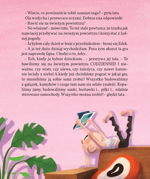 Z tatą Oli na biwaku Z tatą Oli na biwaku