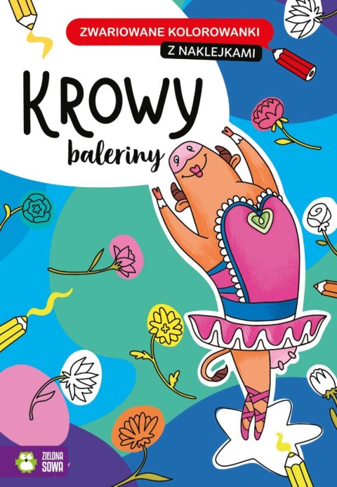 Zwariowane kolorowanki. Krowa balerina Zwariowane kolorowanki. Krowa balerina
