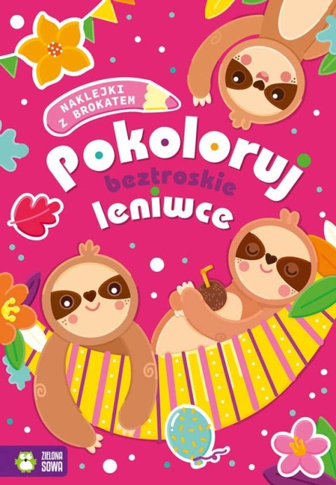 Pokoloruj beztroskie leniwce Pokoloruj beztroskie leniwce