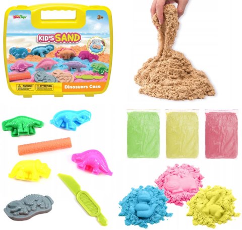 PIASEK KINETYCZNY 300g Z FOREMKAMI DINO 1SZT PIASEK KINETYCZNY 300g Z FOREMKAMI DINO 1SZT