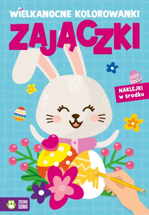 Wielkanocne kolorowanki. Zajączki Wielkanocne kolorowanki. Zajączki