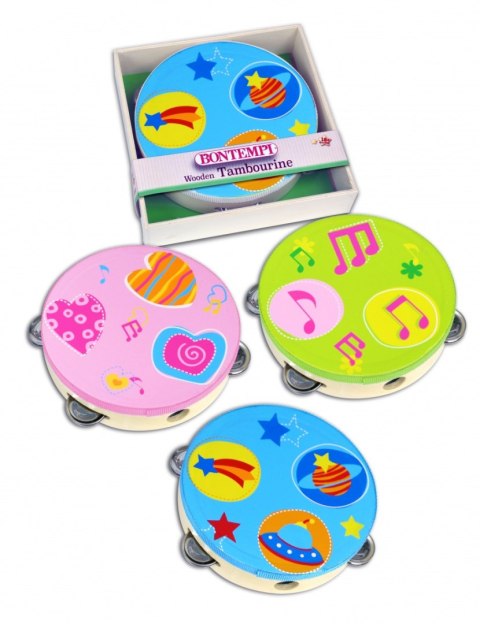 BONTEMPI PLAY TAMBURYN Z 6 CYMBAŁKAMI 18 CM BONTEMPI PLAY TAMBURYN Z 6 CYMBAŁKAMI 18 CM