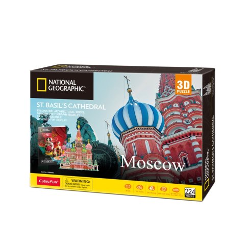 CUBIC FUN PUZZLE 3D NATIONAL GEOGRAPHIC SOBÓR ŚW. BAZYLA. CUBIC FUN PUZZLE 3D NATIONAL GEOGRAPHIC SOBÓR ŚW. BAZYLA.