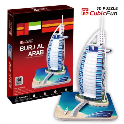 CUBIC FUN PUZZLE 3D WIEŻOWIEC BURJ AL. ARAB - C065H CUBIC FUN PUZZLE 3D WIEŻOWIEC BURJ AL. ARAB - C065H