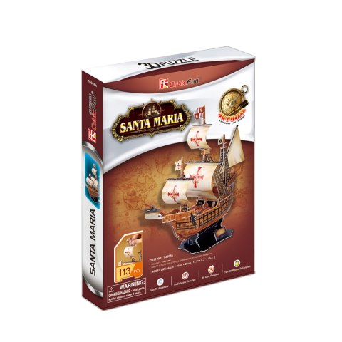 CUBIC FUN PUZZLE 3D ŻAGLOWIEC SANTA MARIA - T4008H CUBIC FUN PUZZLE 3D ŻAGLOWIEC SANTA MARIA - T4008H