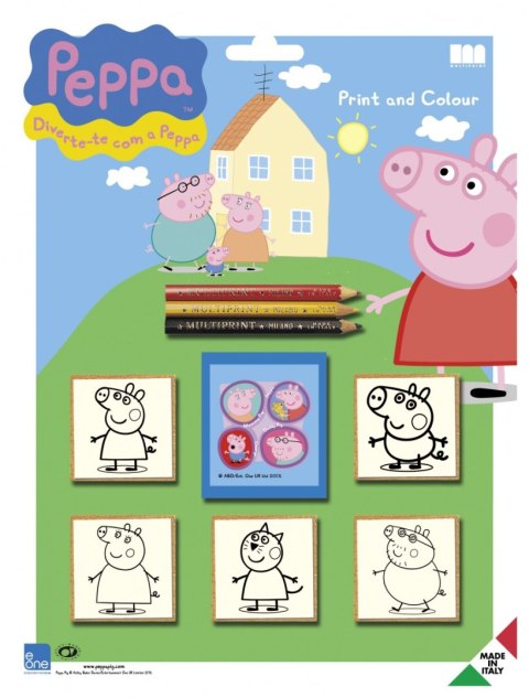 MULTIPRINT PEPPA PIG PIECZĄTKI BLISTER 5 SZT MULTIPRINT PEPPA PIG PIECZĄTKI BLISTER 5 SZT