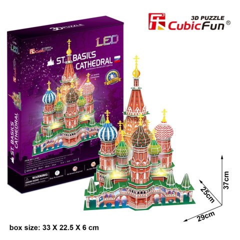 CUBIC FUN PUZZLE 3D LED KATEDRA ŚW. BAZYLA- L519H CUBIC FUN PUZZLE 3D LED KATEDRA ŚW. BAZYLA- L519H