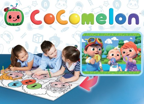 COCOMELON DWUSTRONNE PUZLLE PODŁOGOWE 35 EL. DZIELENIE SIĘ JEST SUPER