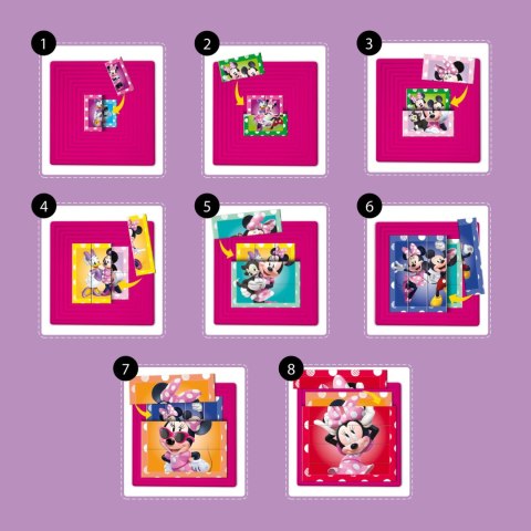 LISCIANI PUZZLE PROGRESYWNE 8 MINNIE LISCIANI PUZZLE PROGRESYWNE 8 MINNIE
