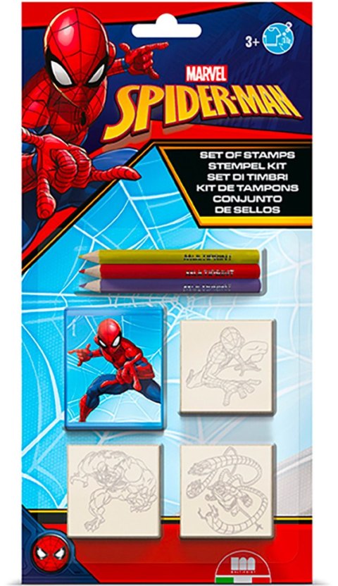 MULTIPRINT SPIDERMAN PIECZĄTKI BLISTER 3 SZT MULTIPRINT SPIDERMAN PIECZĄTKI BLISTER 3 SZT