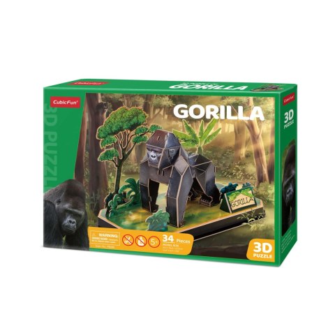 CUBIC FUN PUZZLE 3D ZWIERZĘTA GORYL CUBIC FUN PUZZLE 3D ZWIERZĘTA GORYL