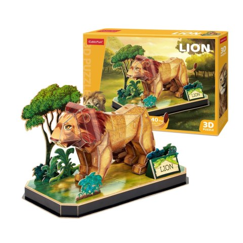 CUBIC FUN PUZZLE 3D ZWIERZĘTA LEW CUBIC FUN PUZZLE 3D ZWIERZĘTA LEW