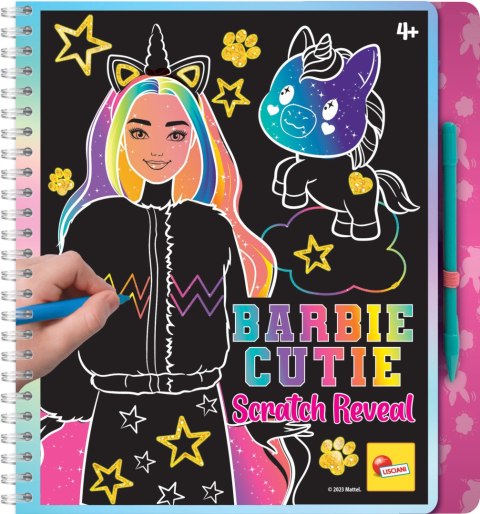 LISCIANI BARBIE SKETCH BOOK CUTIE SCRATCH REVEAL LISCIANI BARBIE SKETCH BOOK CUTIE SCRATCH REVEAL