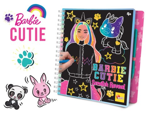 LISCIANI BARBIE SKETCH BOOK CUTIE SCRATCH REVEAL LISCIANI BARBIE SKETCH BOOK CUTIE SCRATCH REVEAL