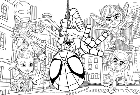 LISCIANI MARVEL PUZZLE DF MAXI FLOOR 2 X 24 SPIDEY